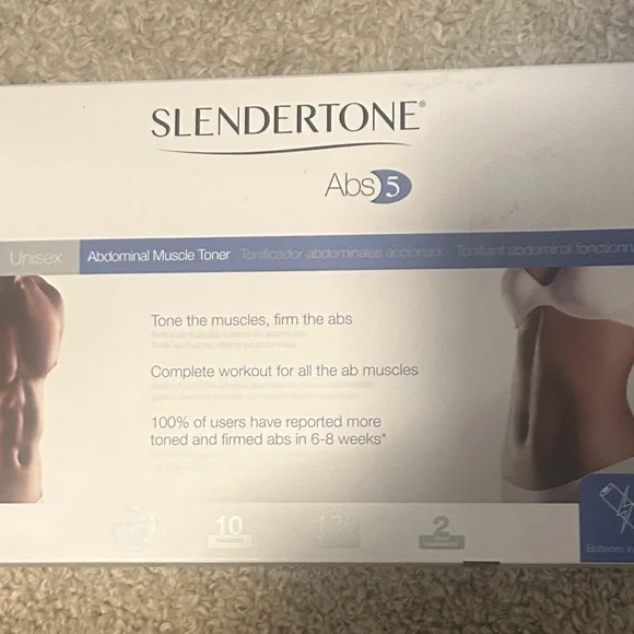 Abs5 Abdominal Muscle Toner - White - Picture 1 of 4